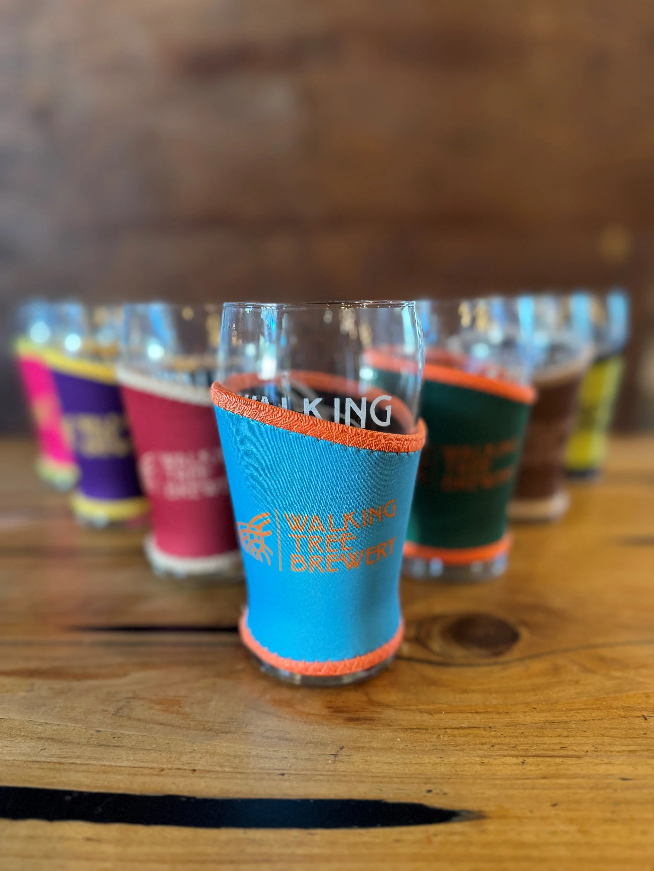 Pint glass Koozies — Walking Tree Brewery